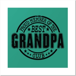 Proud Member of the Best Grandpa Club Posters and Art